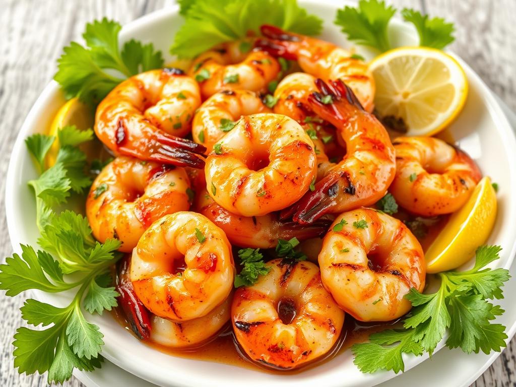 shrimp shashlikфото