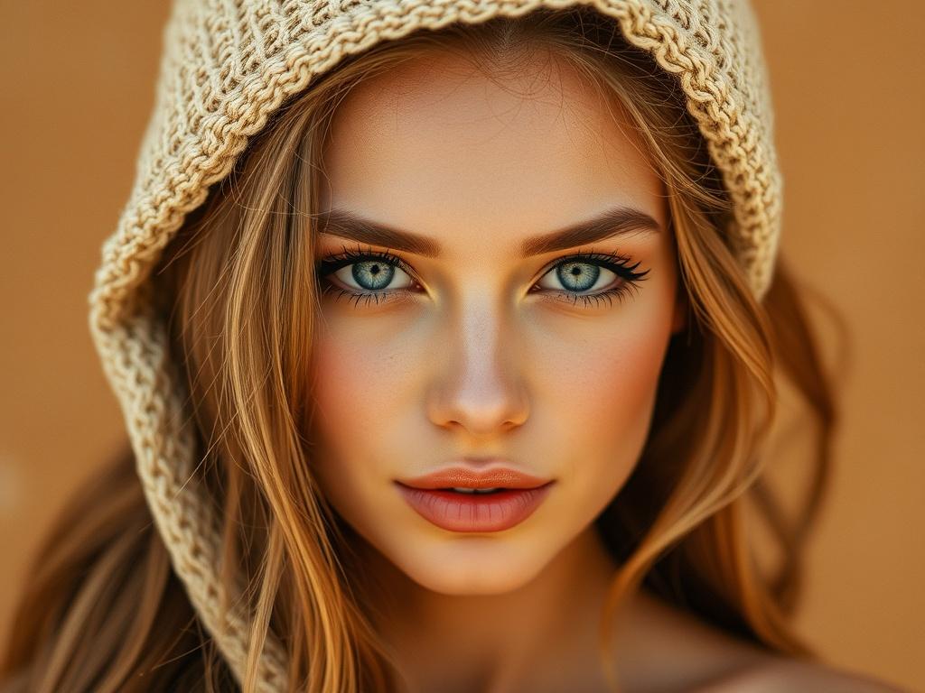 beautiful female faceфото