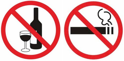 Отказ от курения, алкоголя, наркотических веществ