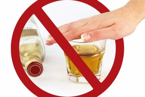 Отказ от употребления алкоголя