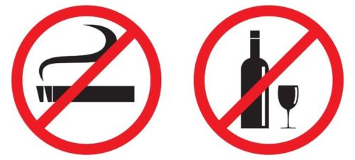 Полный отказ от сигарет и алкоголя